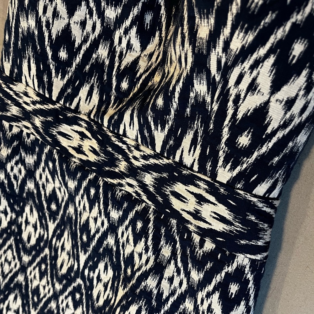 Beautifully made Banana Republic Ikat woven strapless dress size 8 excellent con - Picture 7 of 15